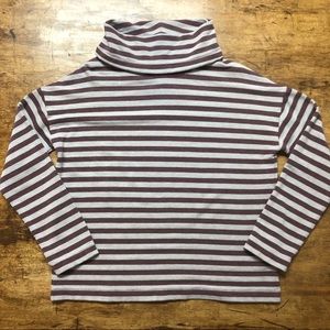 Maroon Striped Sweatshirt from J. Crew